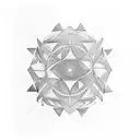 lines waved tattoo design idea