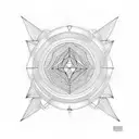 lines waved tattoo design idea