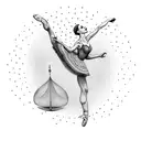ballerina  tattoo design idea