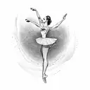 ballerina  tattoo design idea
