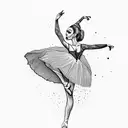 ballerina  tattoo design idea