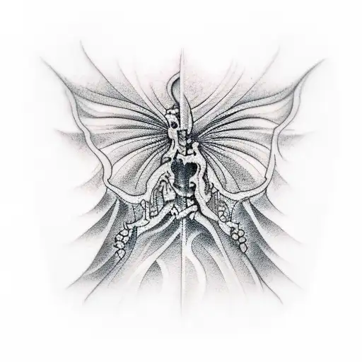 Programming death and life tattoo design idea