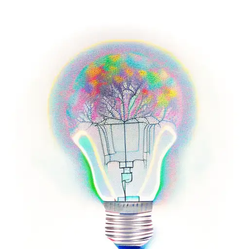 a light bulb that came on tattoo design idea