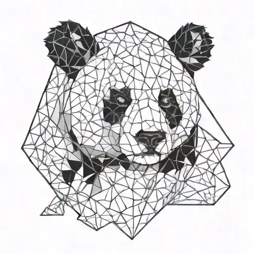 panda bear tattoo design idea