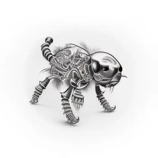 Flea tattoo design idea