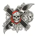 delta sigma phi fraternity tattoo design idea