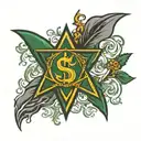 delta sigma phi fraternity tattoo design idea