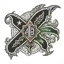 delta sigma phi fraternity tattoo design idea