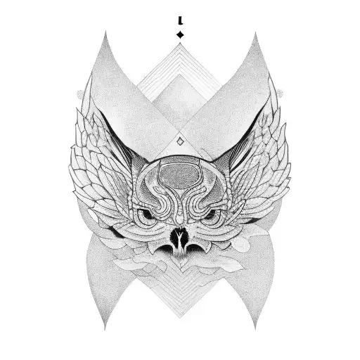 ojo que todo lo ve con alas tattoo design idea