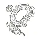 a funky worm coming tattoo design idea