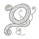 a funky worm coming tattoo design idea