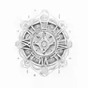 24, 22 in Roman numerals tattoo design idea