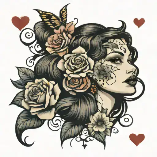I love my daughter Naomi tattoo design idea