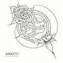 anxiety overthinking   tattoo design idea