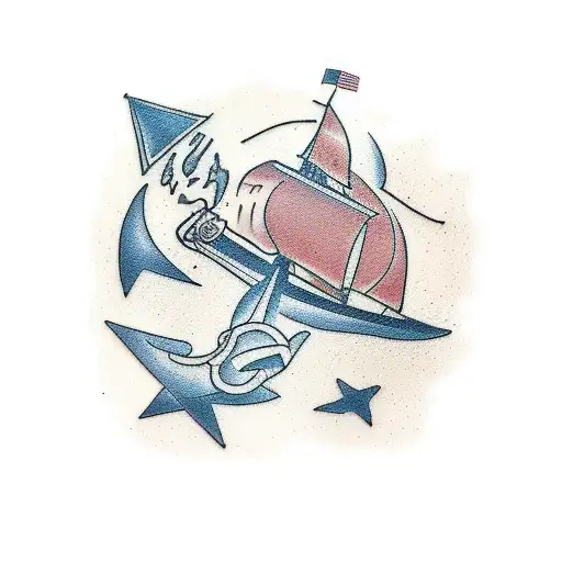 plage Romy Sandro marine  tattoo design idea