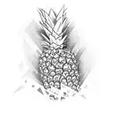 Pineapple tattoo design idea
