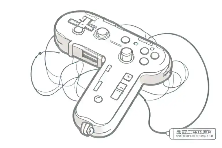 Wii remote control lights turned tattoo design idea