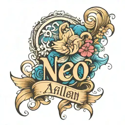 tattoo for child with name written tattoo design idea