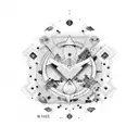 albert hoffman lsd molecule tattoo design idea