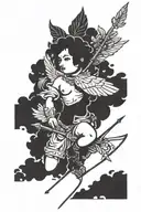 cupid tattoo design idea