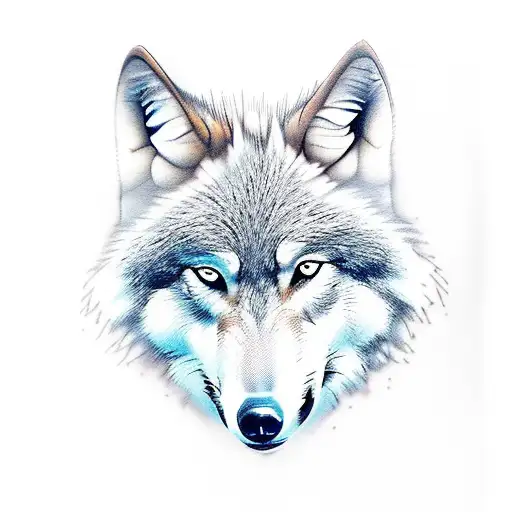 wolf baby, wolf young and wolf old tattoo design idea