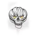 Jack-o'-lantern tattoo design idea