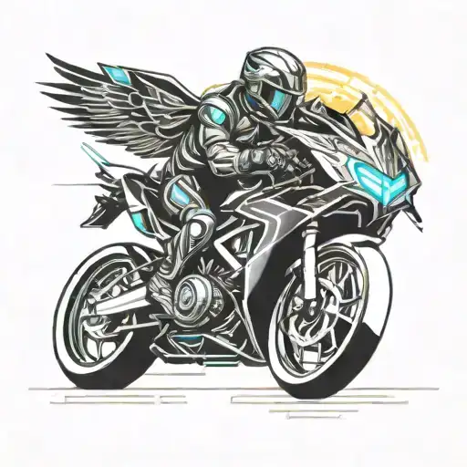 Ancient Greek hero or mythology from Racing Motorcycle, Software Developer, Hacker and Philosophy tattoo design idea