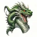 haku dragon from spirited away tattoo design idea