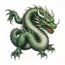 haku dragon from spirited away tattoo design idea