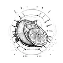 lemon tattoo design idea