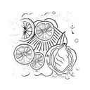 lemon tattoo design idea