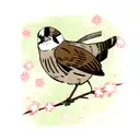 Sparrow tattoo design idea