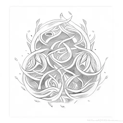 kelp ancient tribal tattoo design idea