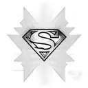 superman logo tattoo design idea