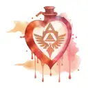zelda tears of the kingdom heart container tattoo design idea