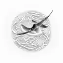 Overhead the albatross Hangs motionless upon the air And deep beneath the rolling waves In labyrinths of coral caves The tattoo design idea