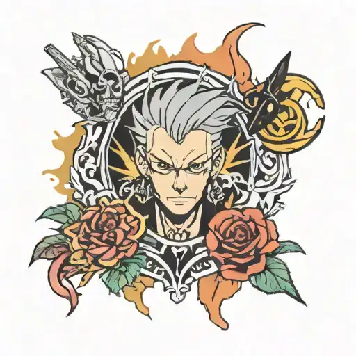 hitman reborn tattoo design idea