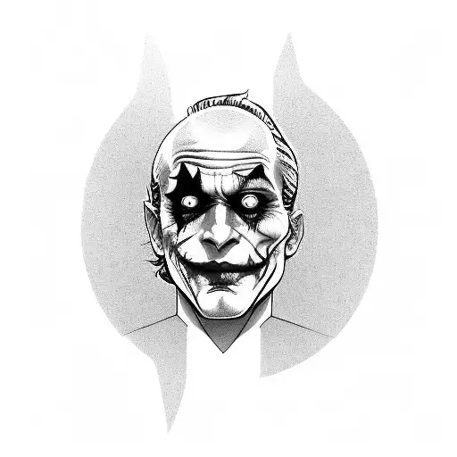 The Joker with the date 2002 tattoo design idea