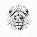 lion biblical tattoo design idea