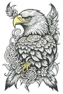 eagle wing tattoo design idea