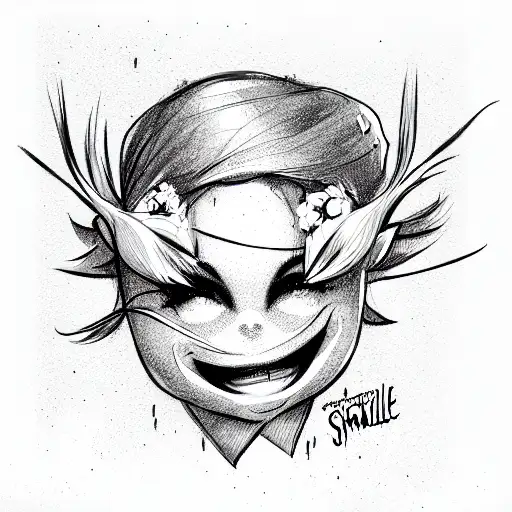 SMILE NOW CRY LATER DESIGN  tattoo design idea