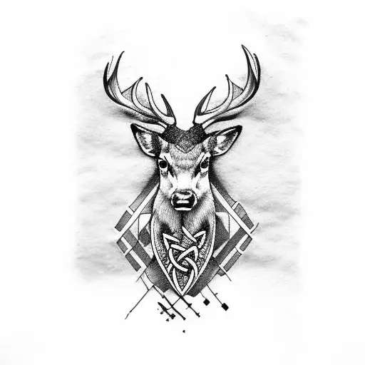 Autumnal Stag 🦌🍁🍂 in 2024 | Deer drawing, Deer tattoo designs, Stag  tattoo design