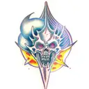 phyrexian tattoo design idea