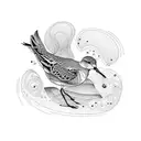 sandpiper tattoo design idea