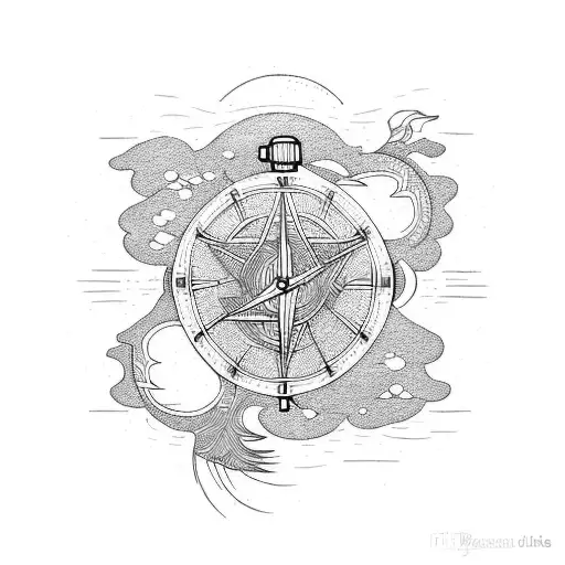 Water, Land, Wind, Fire, Time tattoo design idea