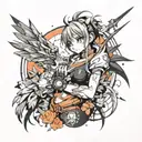 Wrist tattoo anime inspired tattoo tattoo design idea