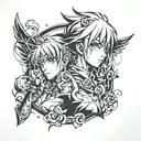 Wrist tattoo anime inspired tattoo tattoo design idea