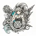 Wrist tattoo anime inspired tattoo tattoo design idea