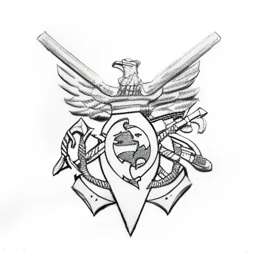 1st battalion 9th marines, USMC tattoo design idea