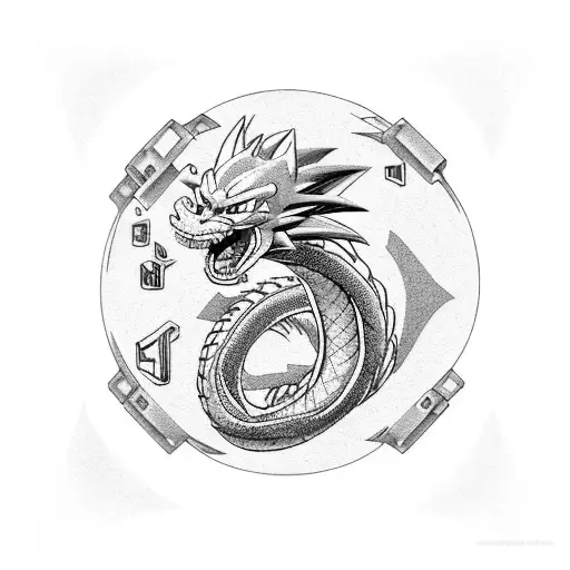 dragon ball,rapper tattoo design idea
